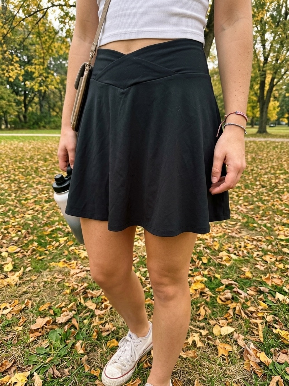 Fabletics Black Circle Skater Skirt